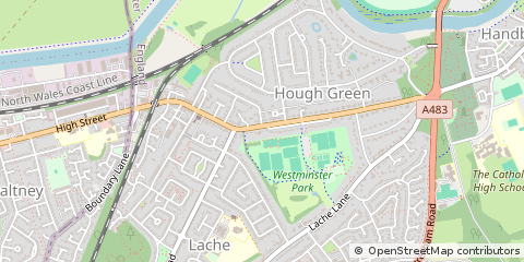 Map of Chester, Cheshire