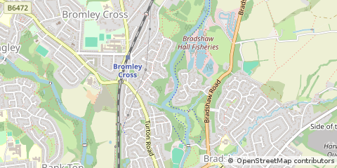 Map of Bolton, Lancashire