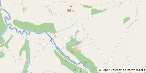 Map of Cardigan, Dyfed