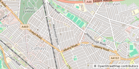 Map of Cardiff