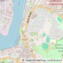 Map of Chatham, Kent