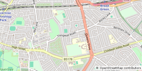 Map of Liverpool, Merseyside
