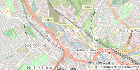 Map of Sheffield