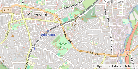 Map of Aldershot
