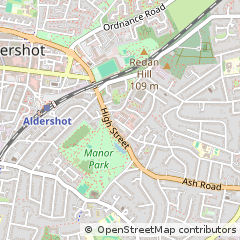 Map of Aldershot