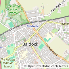 Map of Baldock, Hertfordshire