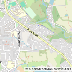 Map of Bury, Lancashire