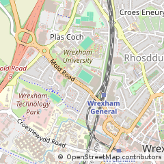 Map of Wrexham