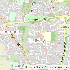 Map of Sheffield, South Yorkshire