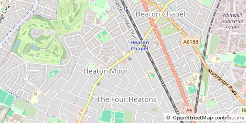 Map of Stockport, Cheshire