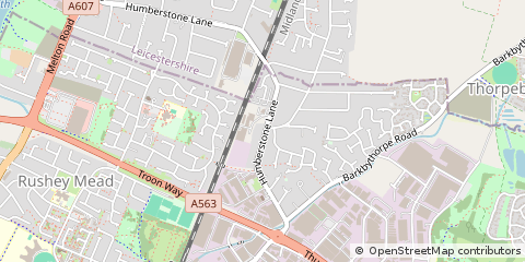 Map of Leicester