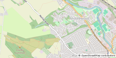 Map of Sheffield