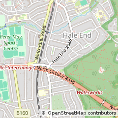 Map of Woodford Green, Essex