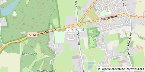 Map of Iver, Buckinghamshire