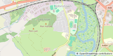 Map of Carmarthen