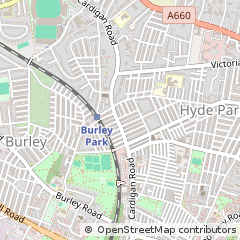 Map of Leeds, West Yorkshire