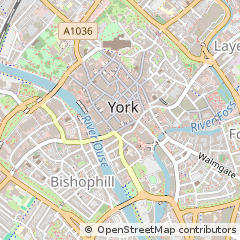 Map of York, Yorkshire