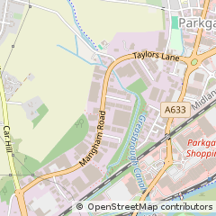 Map of Parkgate, Rotherham.