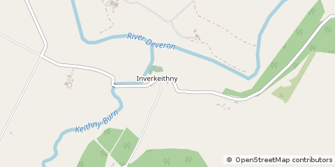 Map of Inverkeithny, Aberdeenshire