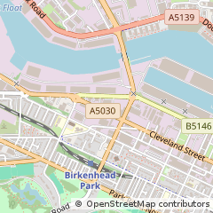 Map of Birkenhead, Wirral