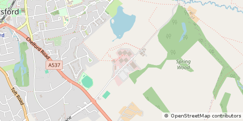 Map of Knutsford, Cheshire