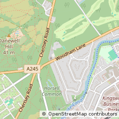 Map of Woking, Surrey