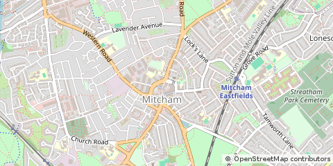 Map of Mitcham