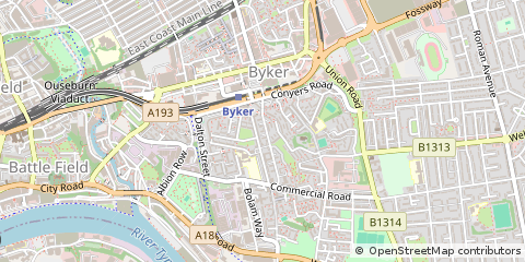 Map of Newcastle Upon Tyne