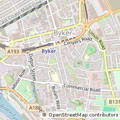Map of Newcastle Upon Tyne