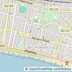 Map of Hove, East Sussex