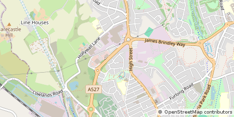 Map of Stoke on Trent, Staffs