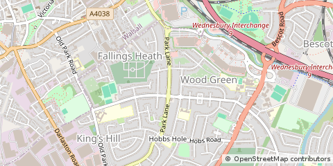 Map of Wednesbury