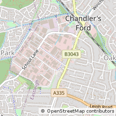 Map of Eastleigh, Hampshire