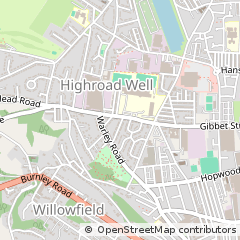 Map of Halifax, West Yorkshire