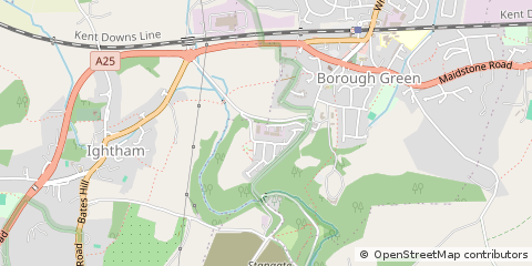 Map of Sevenoaks, Kent