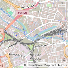 Map of Leeds, Yorkshire