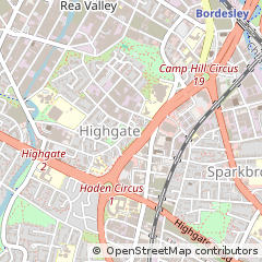 Map of Birmingham, West Midlands