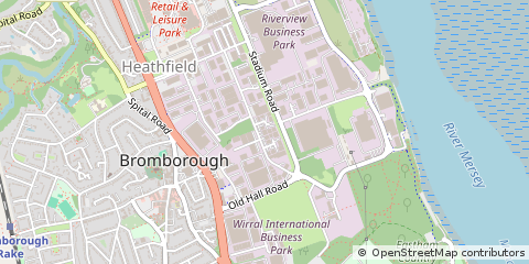 Map of Bromborough, Merseyside