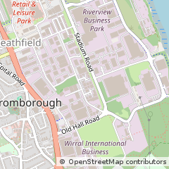 Map of Bromborough, Merseyside