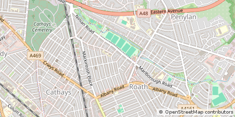 Map of Cardiff