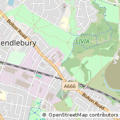 Map of Manchester, Lancashire