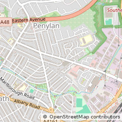 Map of Cardiff, South Glamorgan