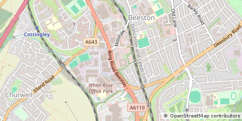 Map of Leeds