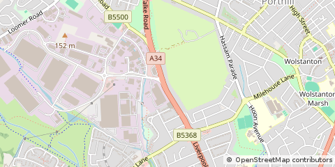 Map of Newcastle, Staffordshire