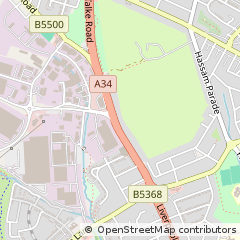Map of Newcastle, Staffordshire