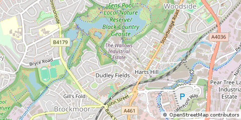Map of Brierley Hill, West Midlands