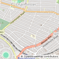 Map of Bournemouth, Dorset