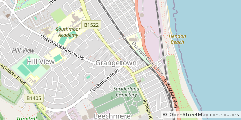 Map of Sunderland
