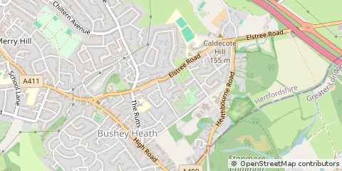 Map of Bushey