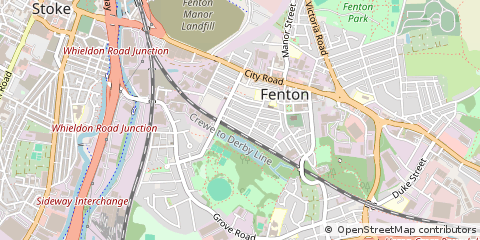 Map of Stoke-on-Trent